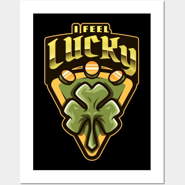 Patricks Day - I feel lucky Wall Art by FoxCrew